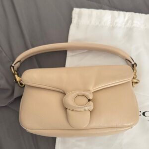 Coach Tan Leather Shoulder Bag